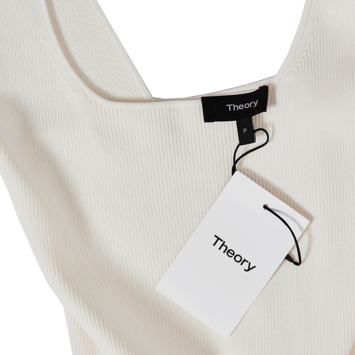 THEORY Pleated Square Neck Dress XS