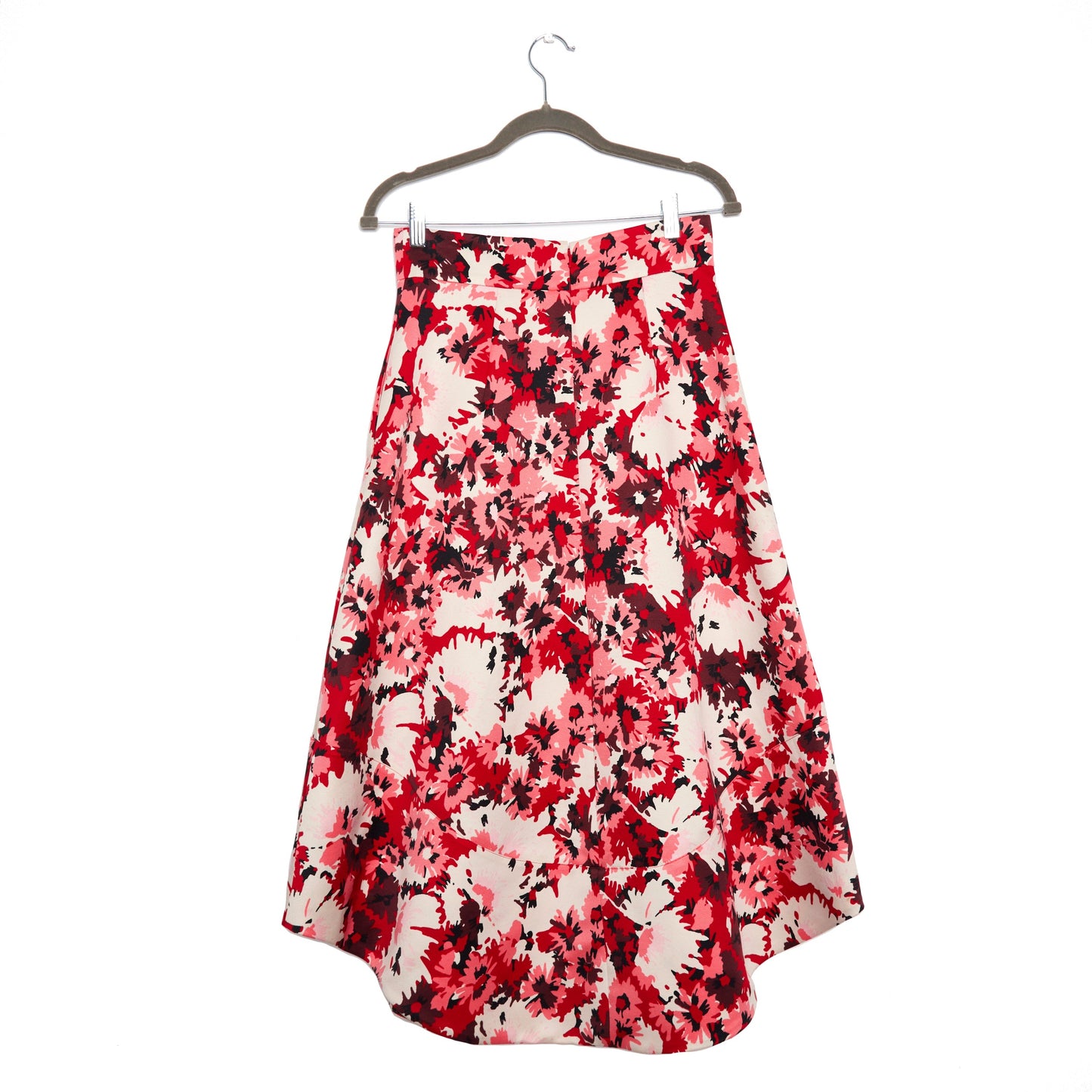 MAX&CO Midi Red Floral Skirt 8-10
