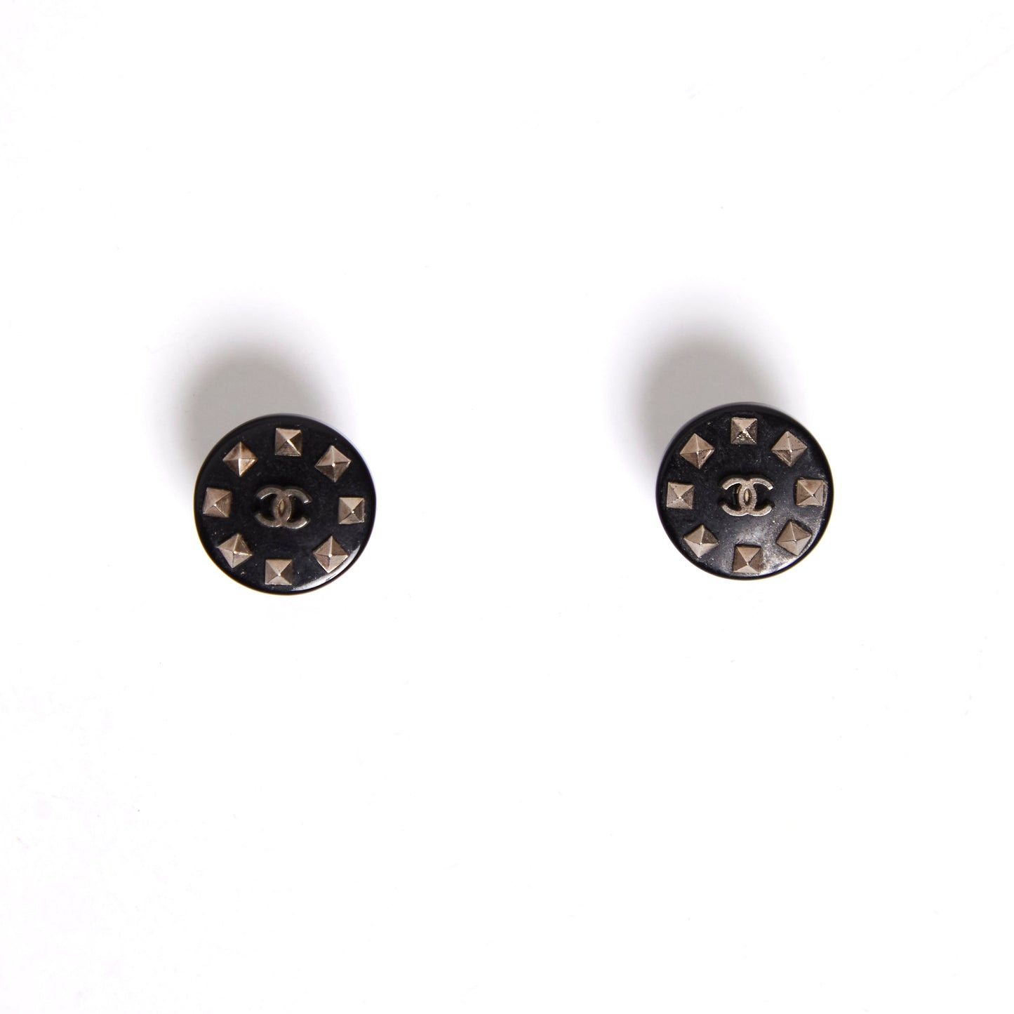 CHANEL CC Resin and Crystal Earrings
