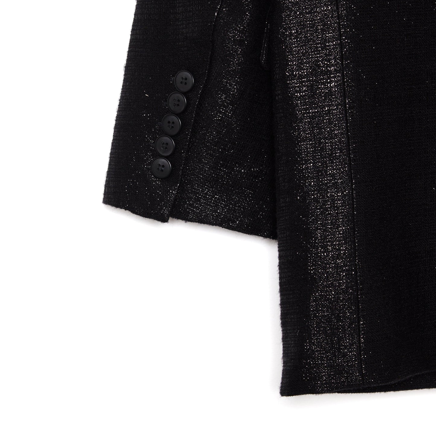 CAMILLA AND MARC Belmont Lurex Metallic-Woven Black Suit Blazer 10-12