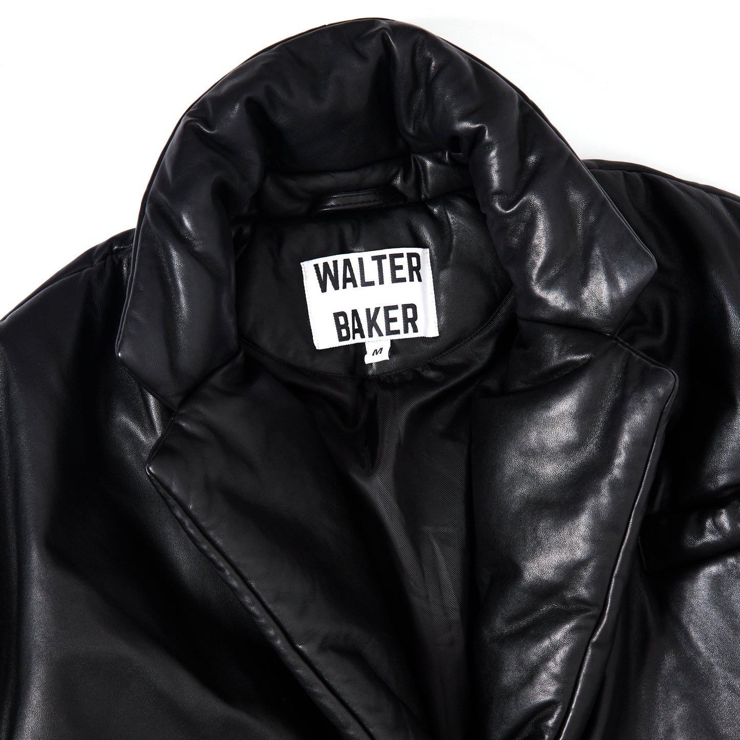 WALTER BAKER Camille padded leather jacket M