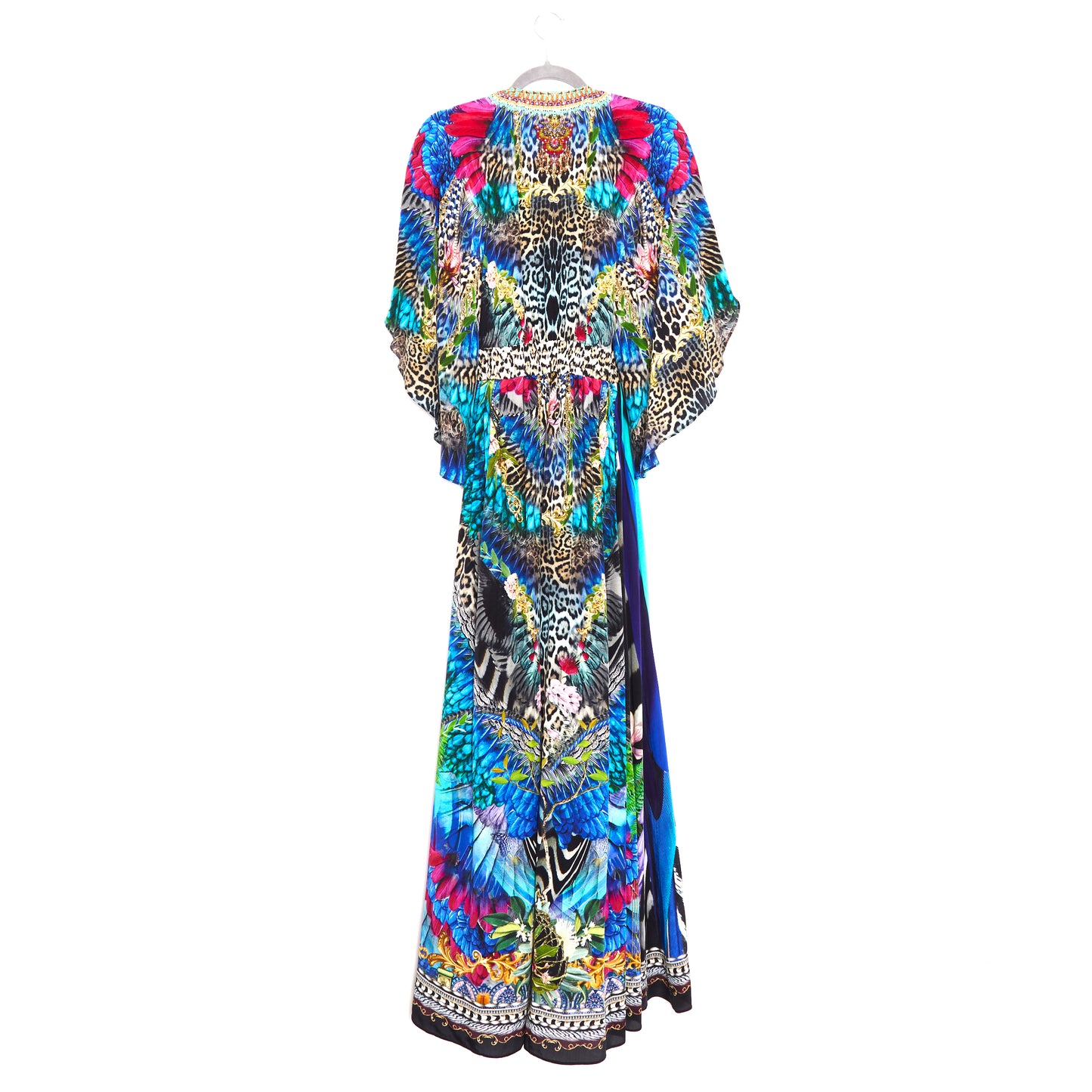 CAMILLA Long Dress with Smocked Waist Cafe Nairobi S