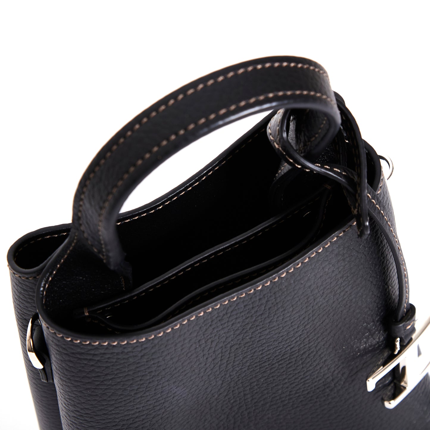 TOD’s Logo Micro Leather Tote - Black