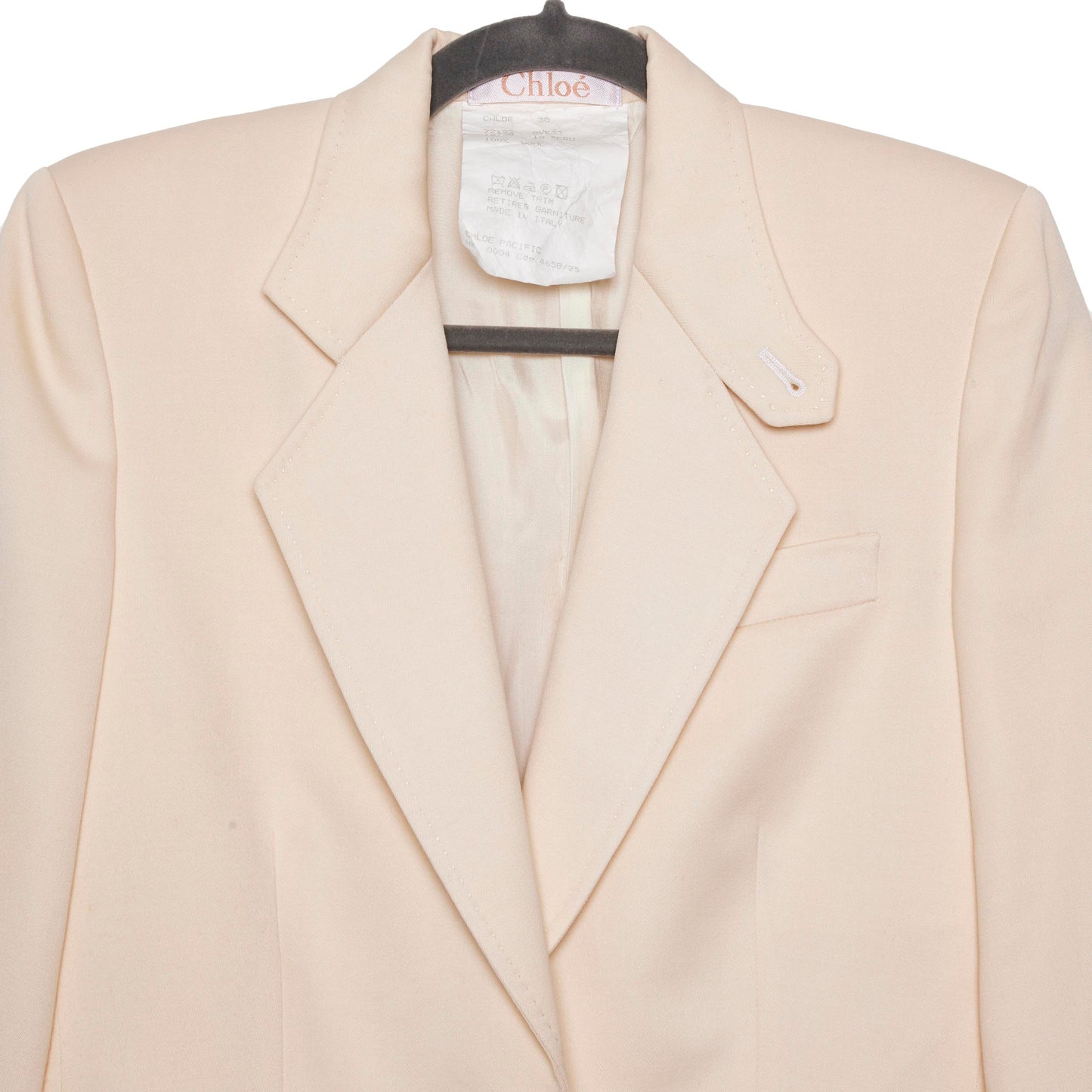 CHLOE Linen and Silk Twill Blazer