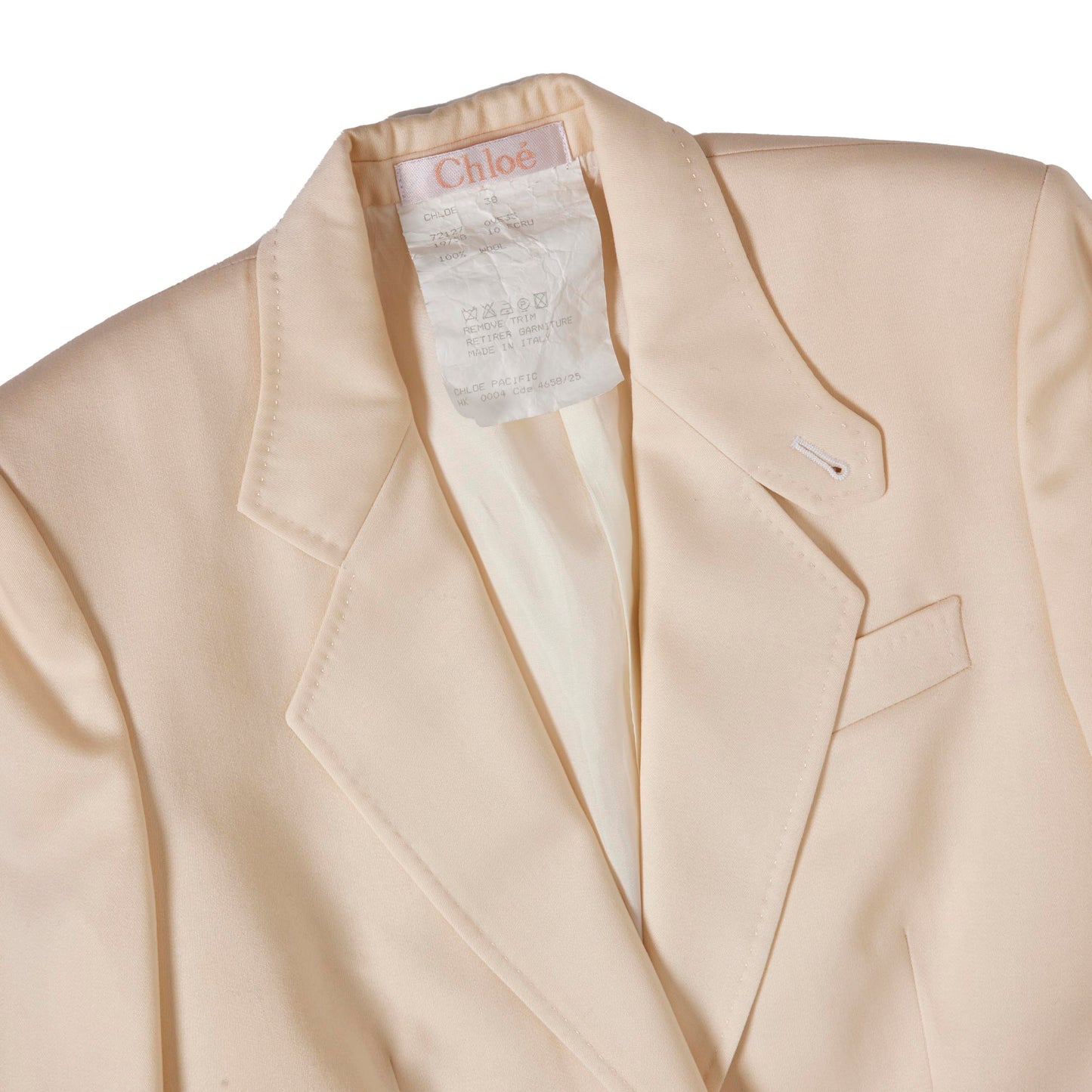 CHLOE Linen and Silk Twill Blazer