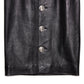 BALENCIAGA Leather mid-length Button front skirt 38