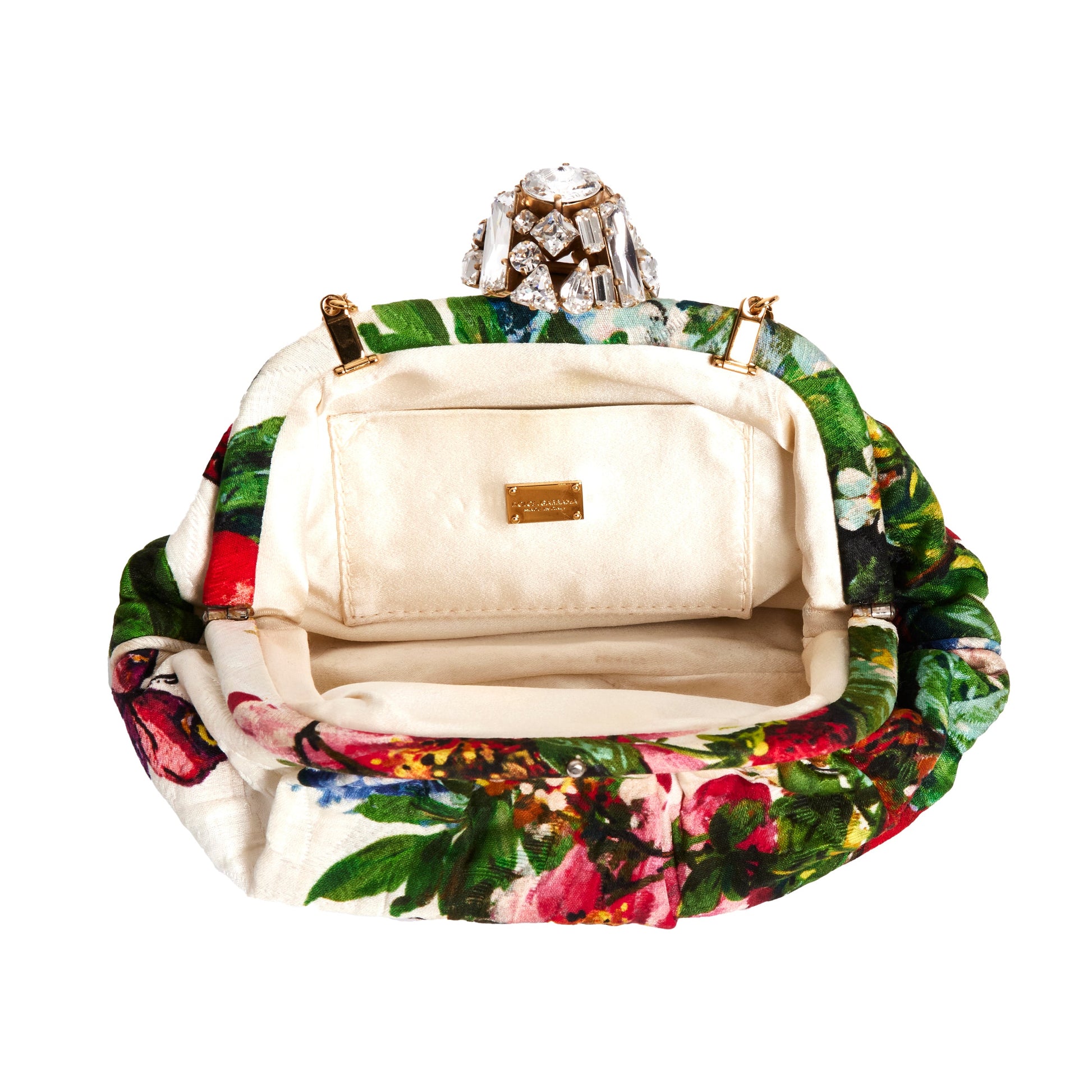 DOLCE & GABBANA Floral Jewelled Clutch