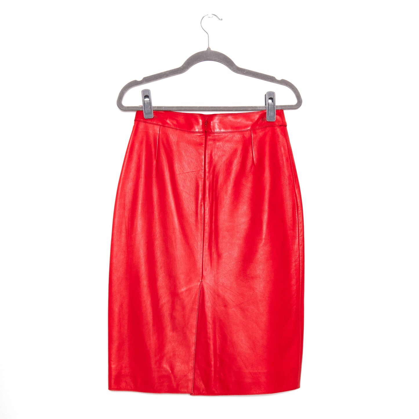 ALEXANDER MCQUEEN Floral Embroidered Leather Skirt 10