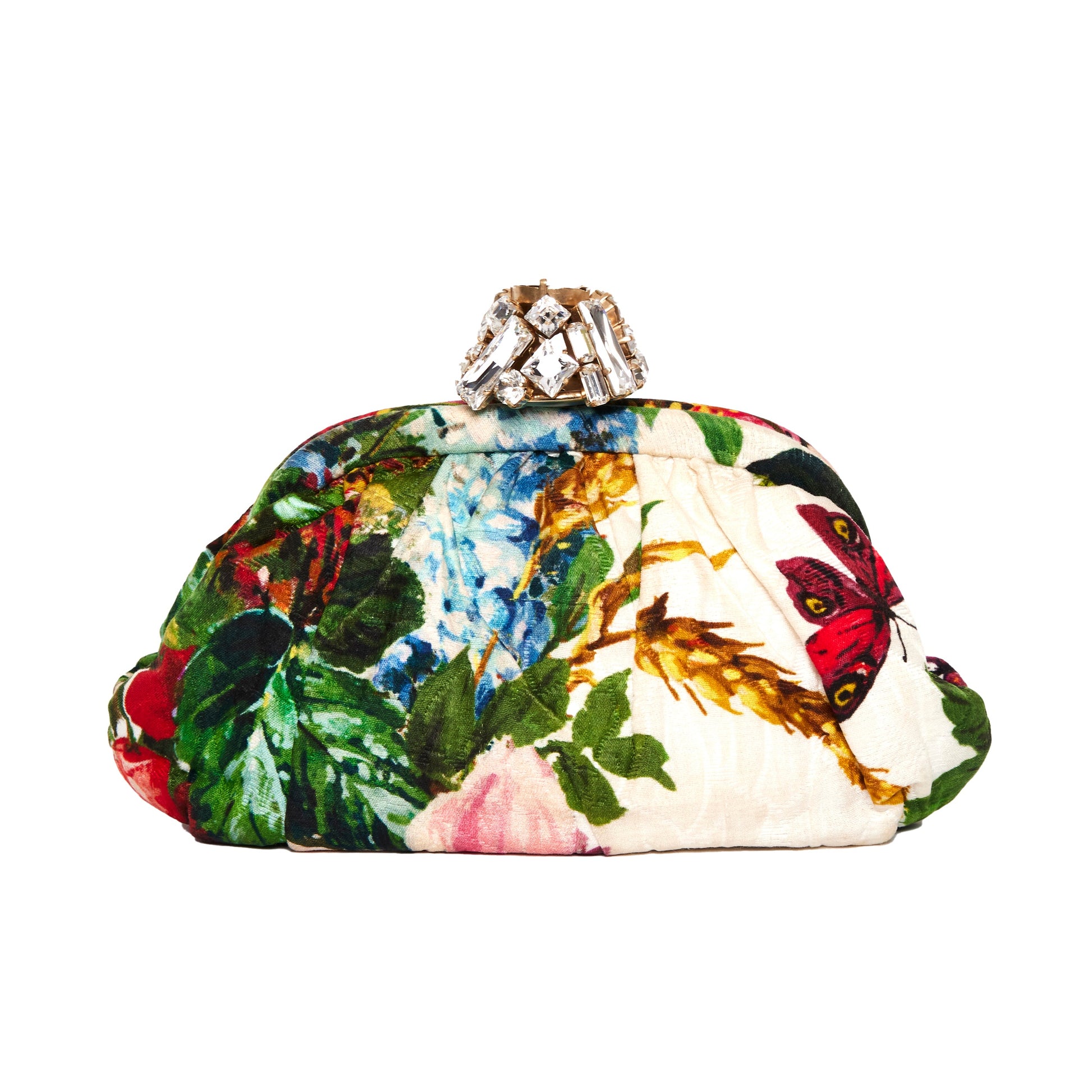 DOLCE & GABBANA Floral Jewelled Clutch