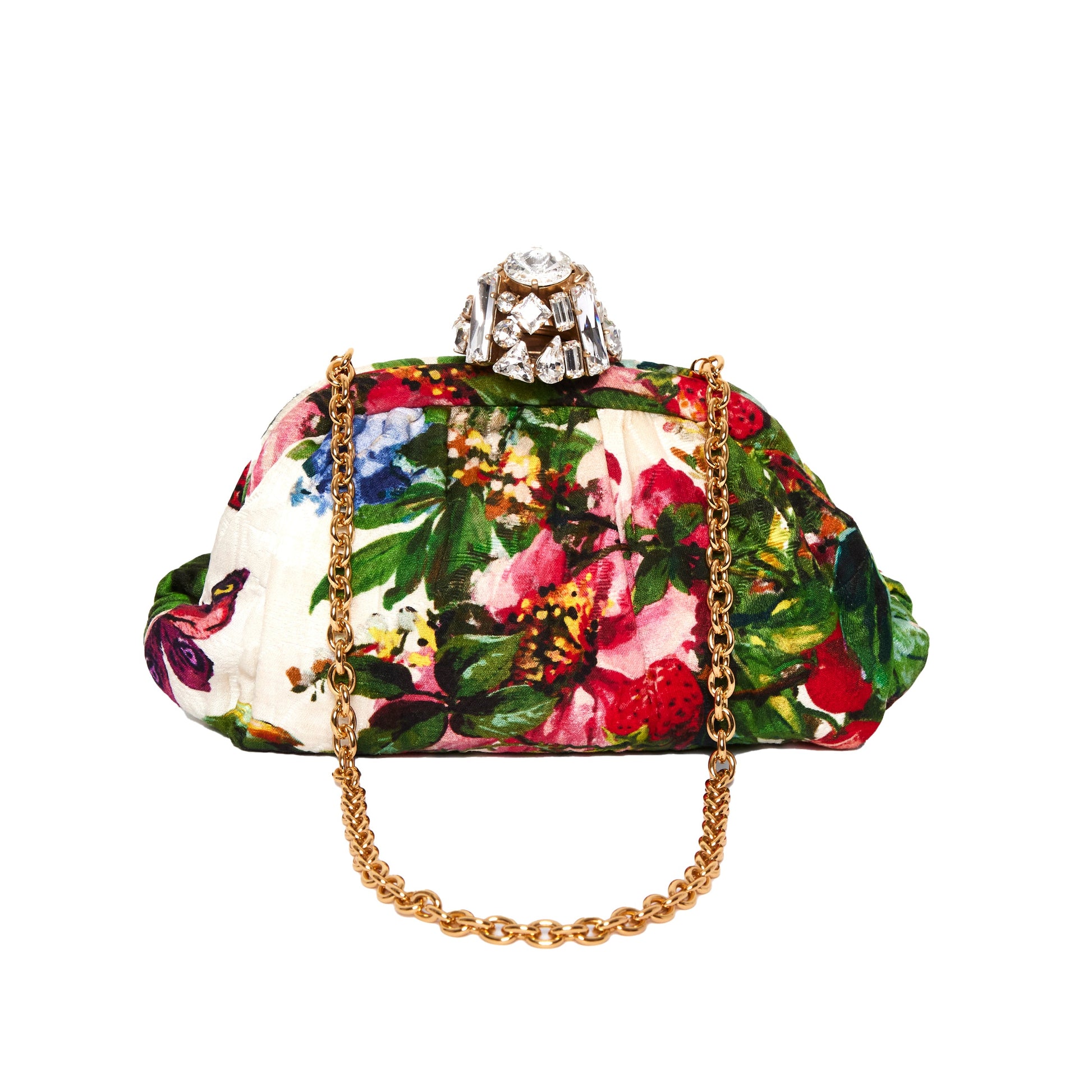 DOLCE & GABBANA Floral Jewelled Clutch