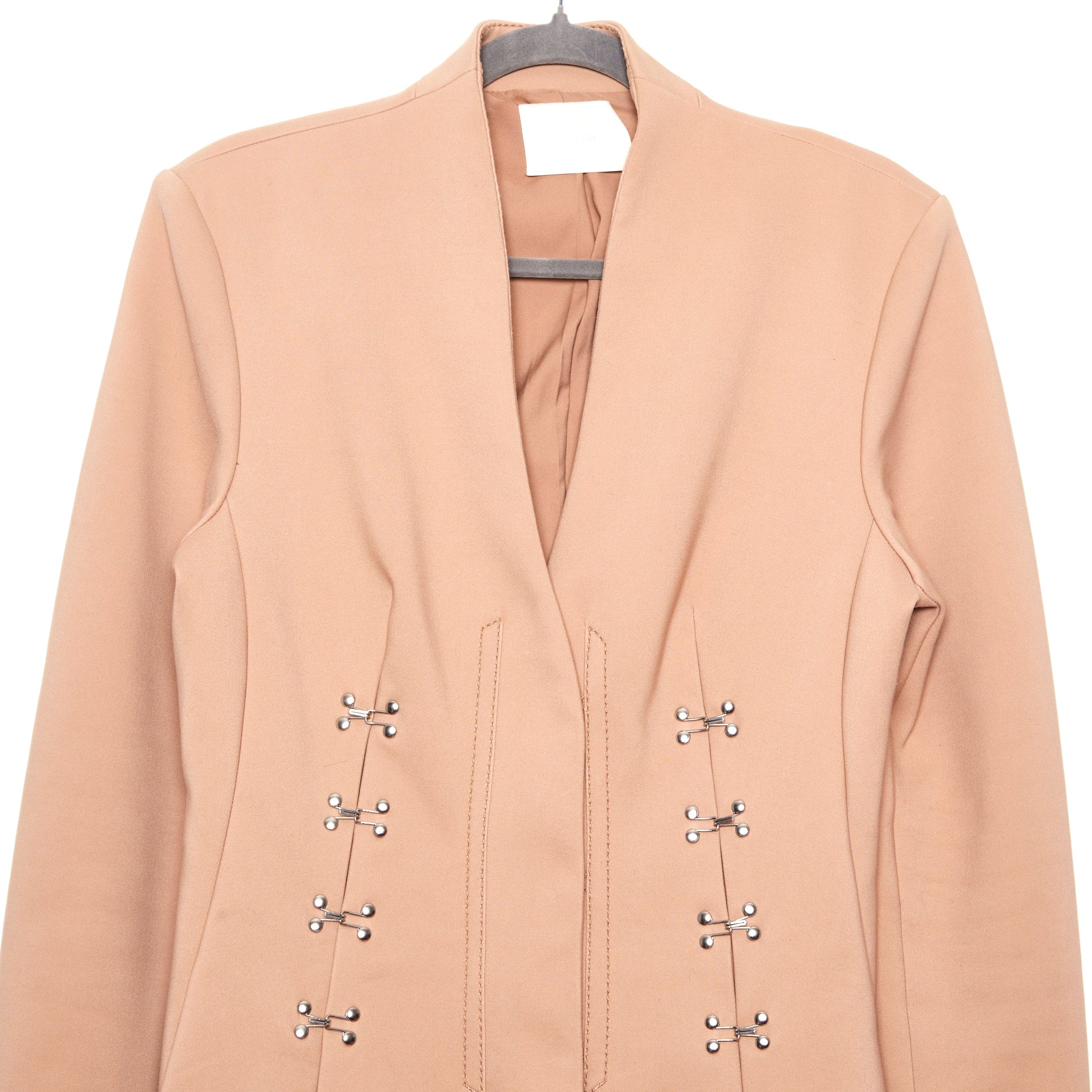 DION LEE Accordion Pleat Blazer Dress