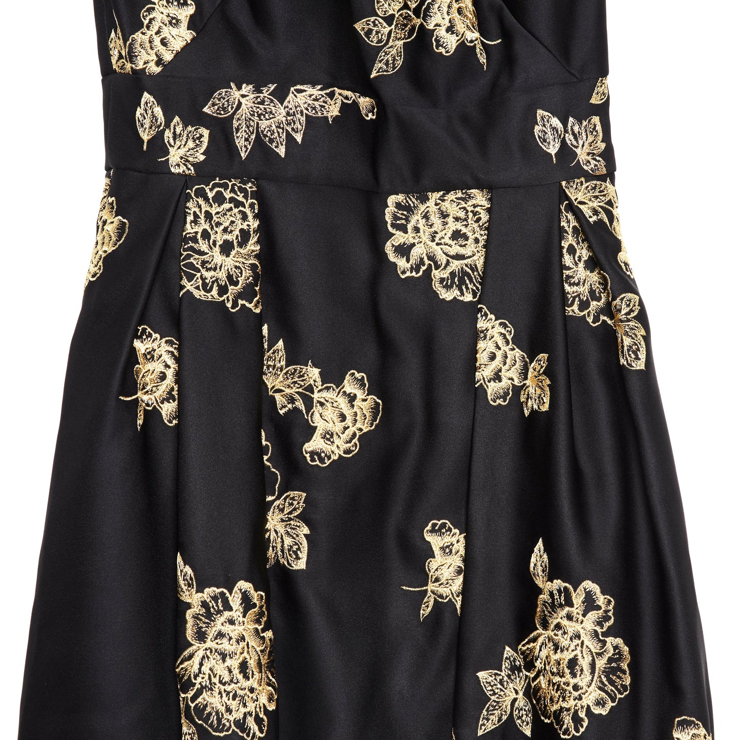 MARCHESA floral-embroidered one-shoulder gown 10