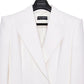 Dolce & Gabbana Double Breasted Long Coat in Ivory