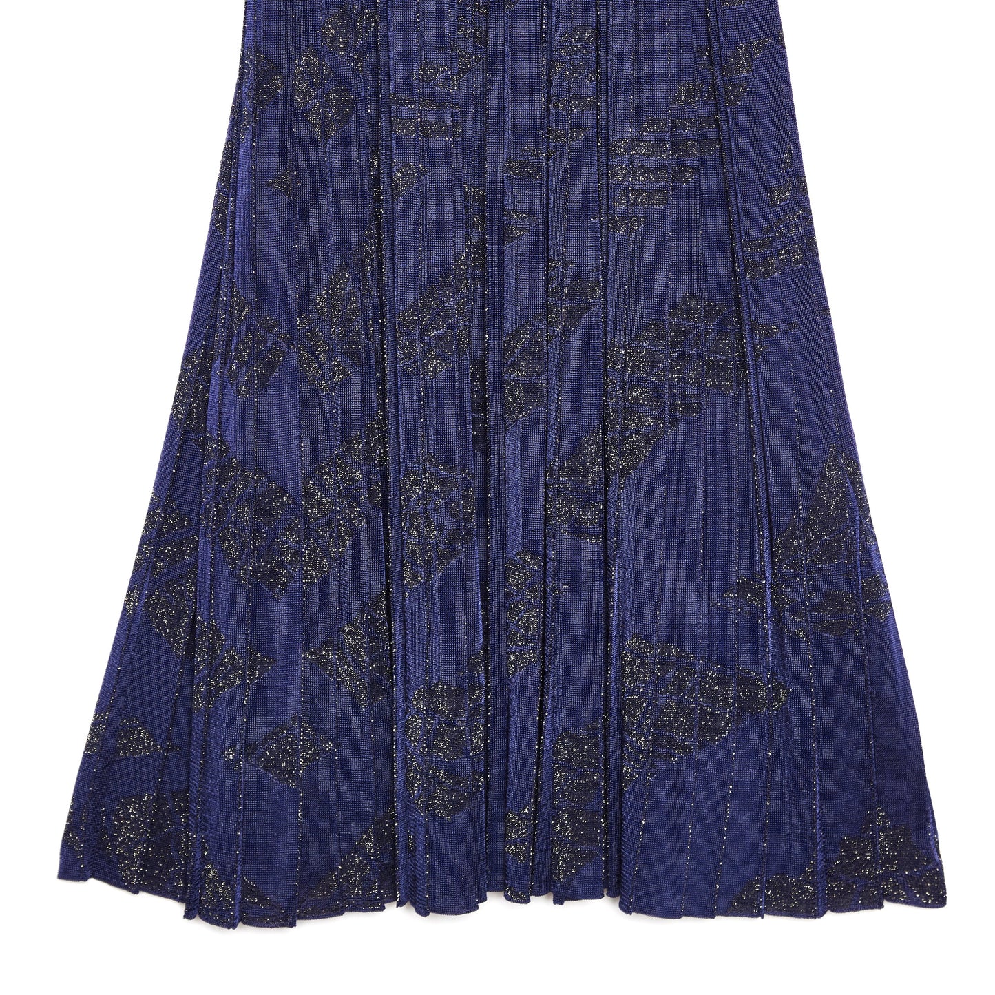 Bottega Veneta Glitter Pointelle Plissé Knit Dress