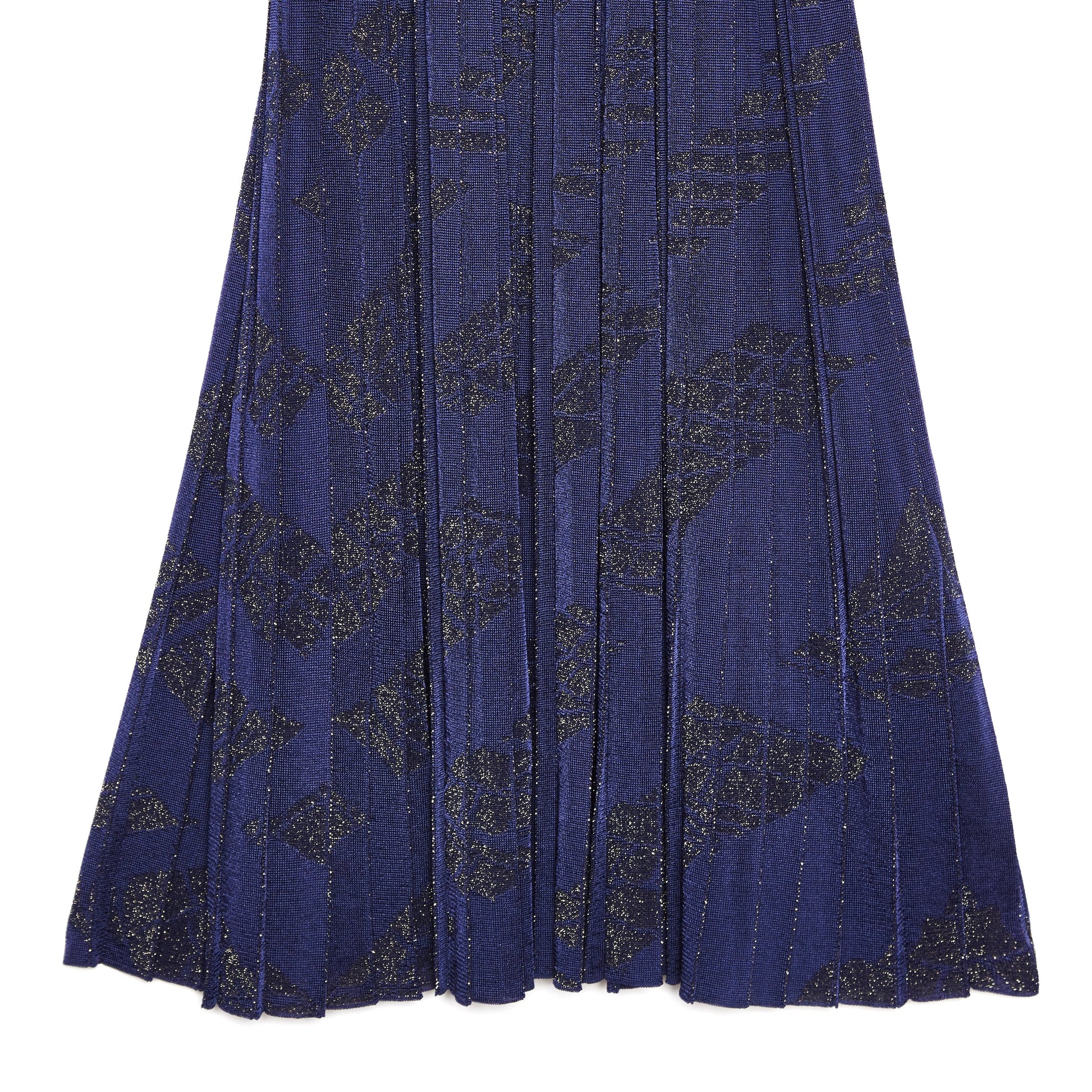 Bottega Veneta Glitter Pointelle Plissé Knit Dress