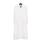 Dolce & Gabbana Double Breasted Long Coat in Ivory