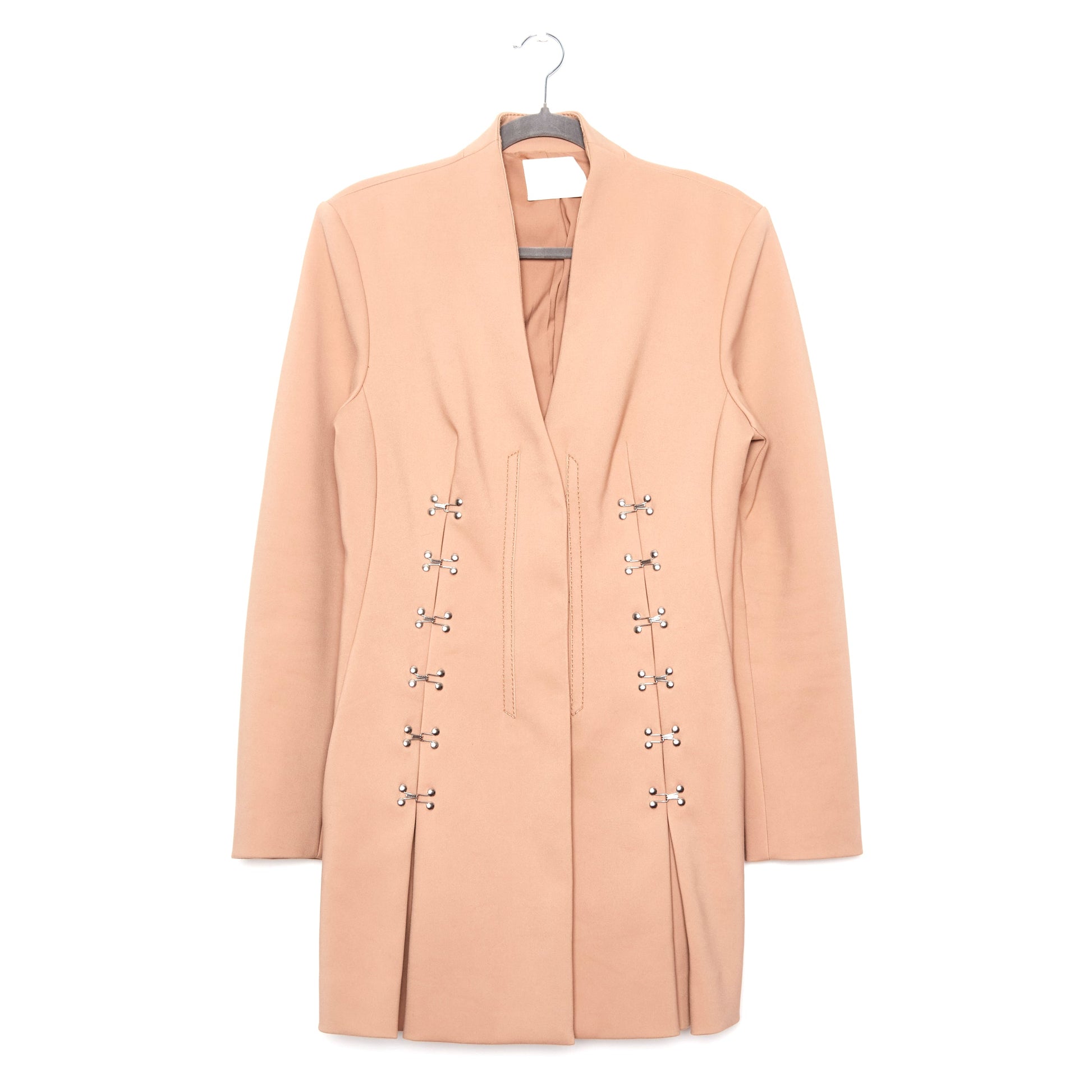 DION LEE Accordion Pleat Blazer Dress