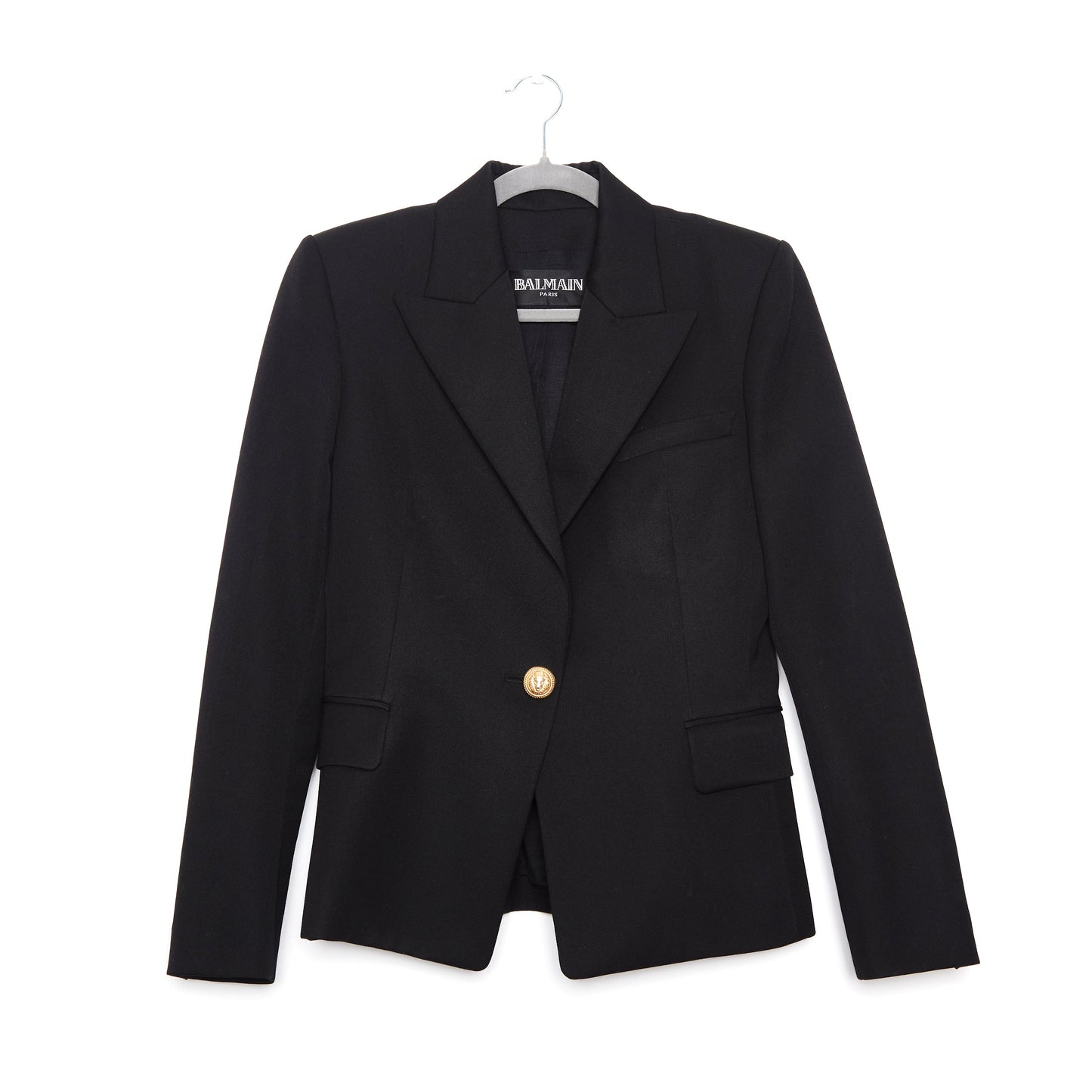 BALMAIN Virgin Wool Blazer - Black 40