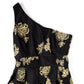 MARCHESA floral-embroidered one-shoulder gown 10