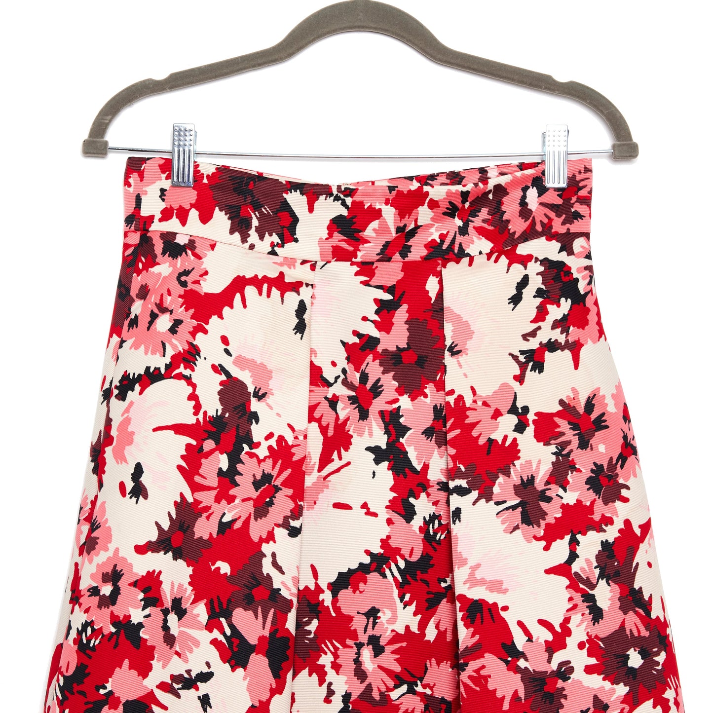 MAX&CO Midi Red Floral Skirt 8-10