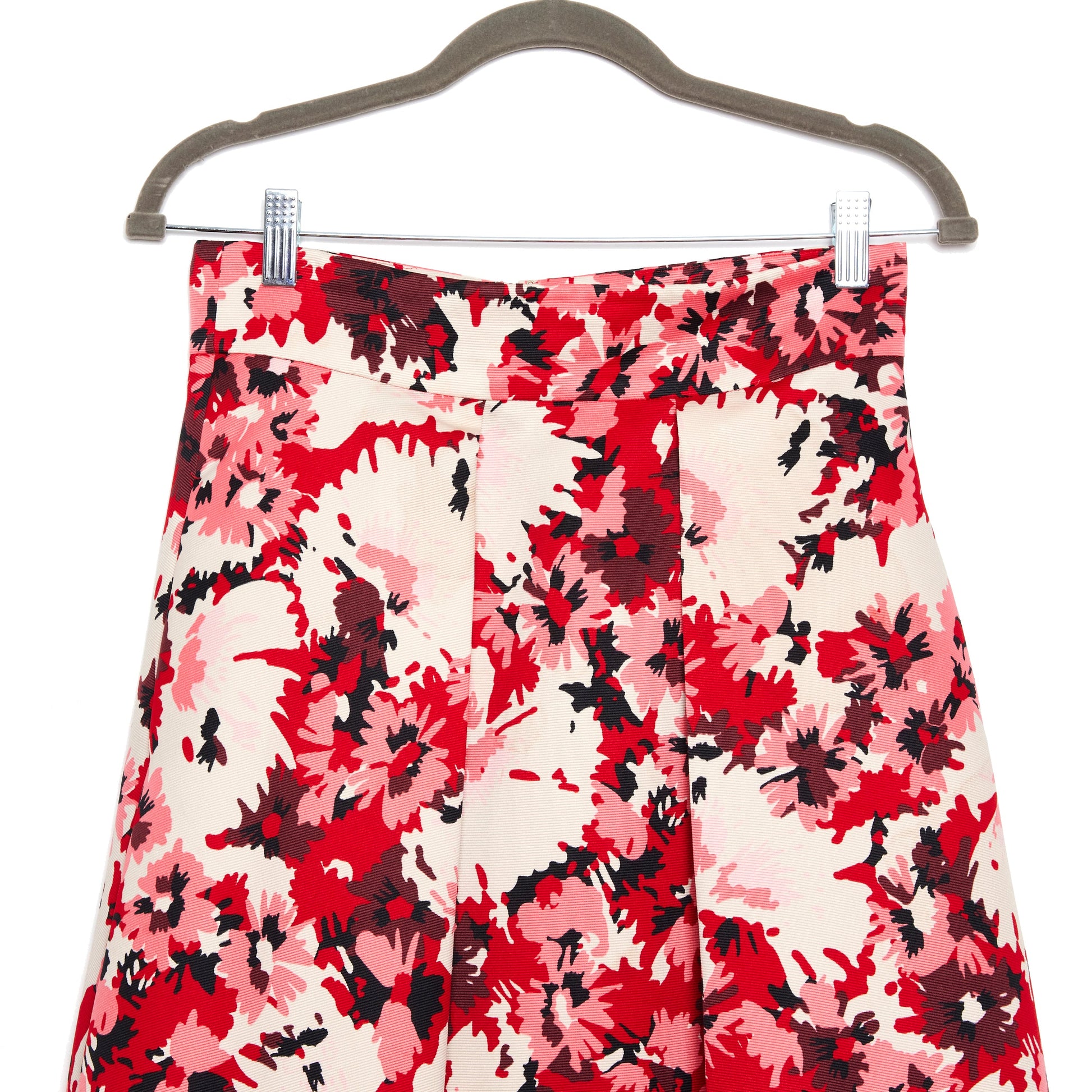 MAX&CO Midi Red Floral Skirt 8-10