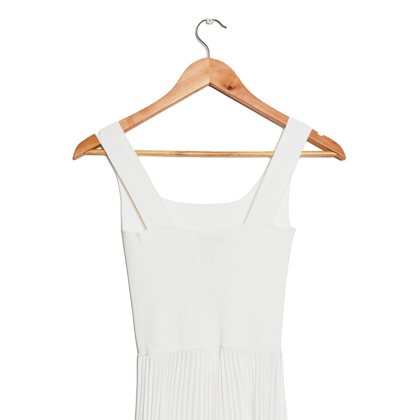 THEORY Pleated Square Neck Dress XS