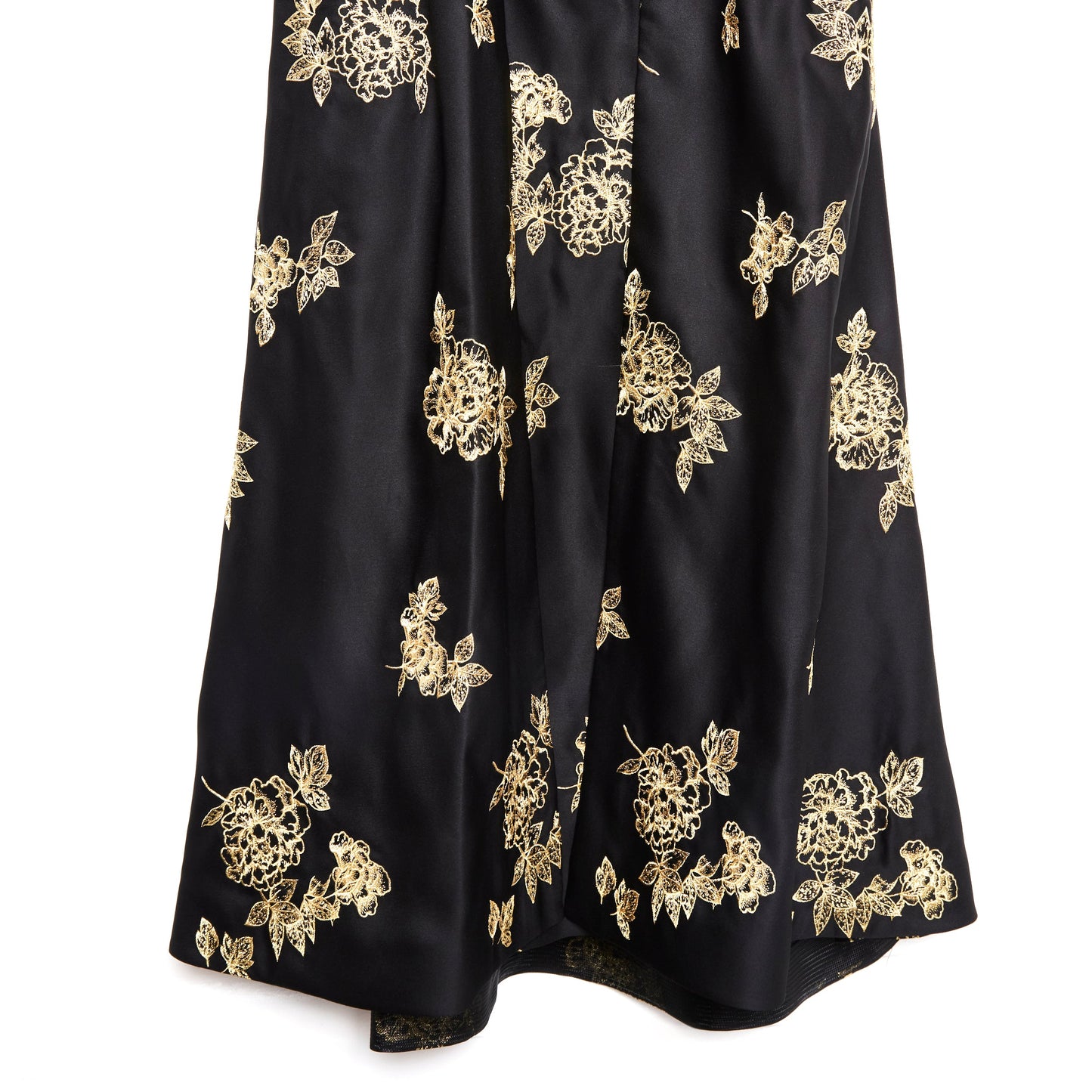MARCHESA floral-embroidered one-shoulder gown 10