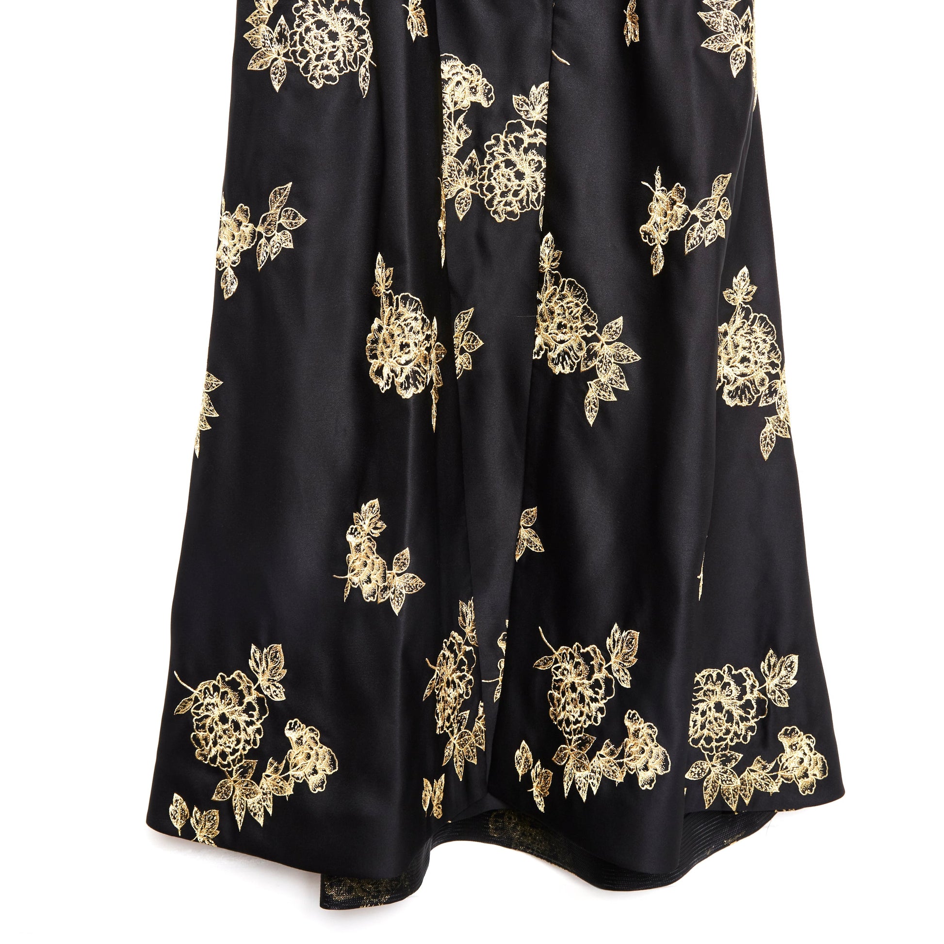 MARCHESA floral-embroidered one-shoulder gown 10