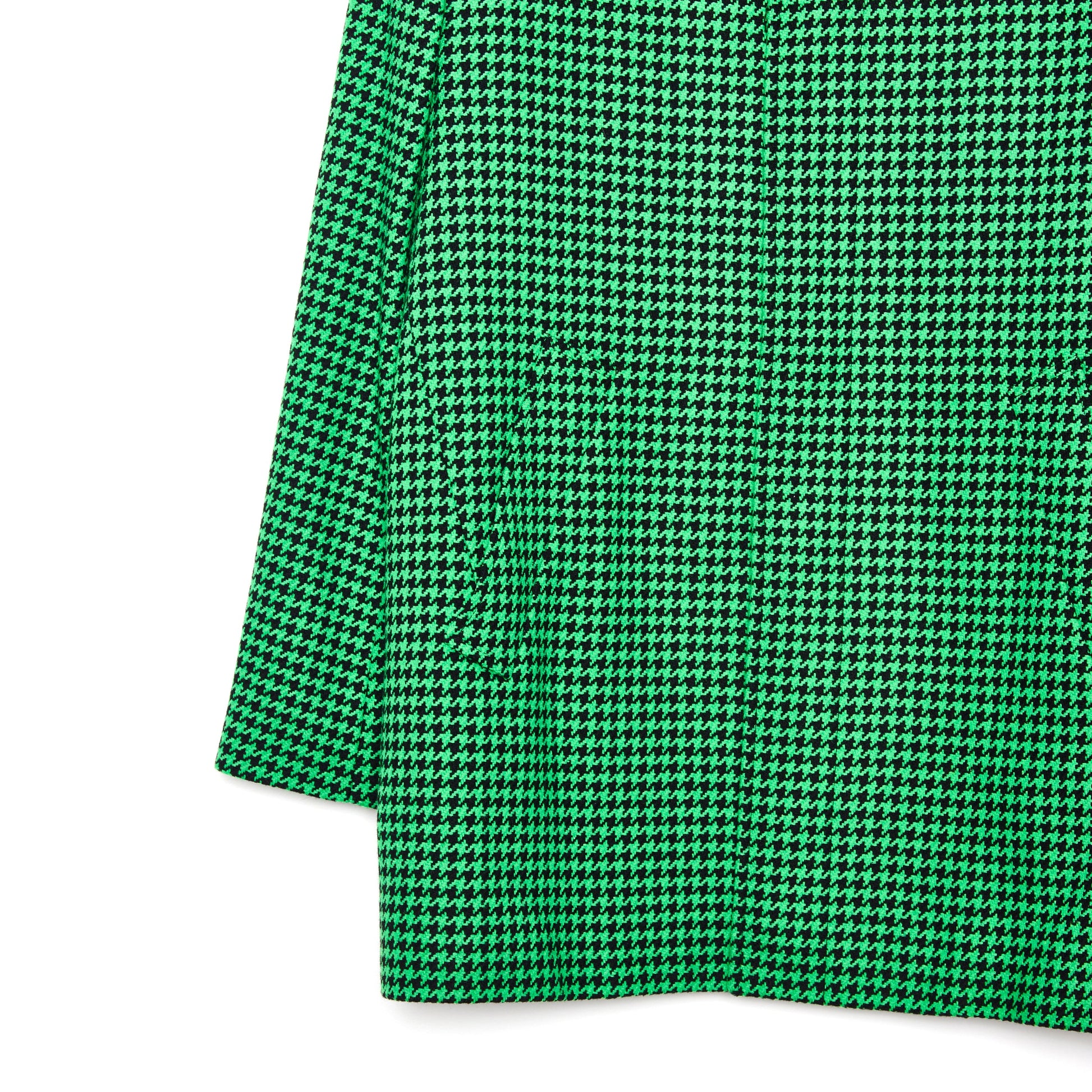 BALENCIAGA Green Houndstooth Coat 36