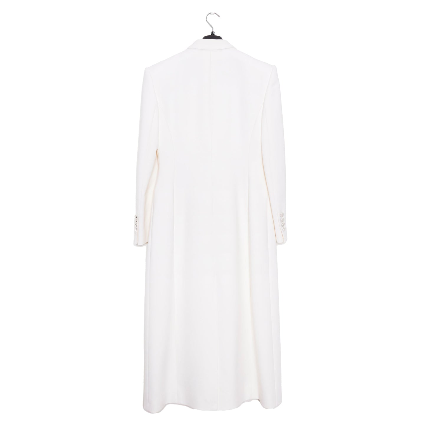 Dolce & Gabbana Double Breasted Long Coat in Ivory