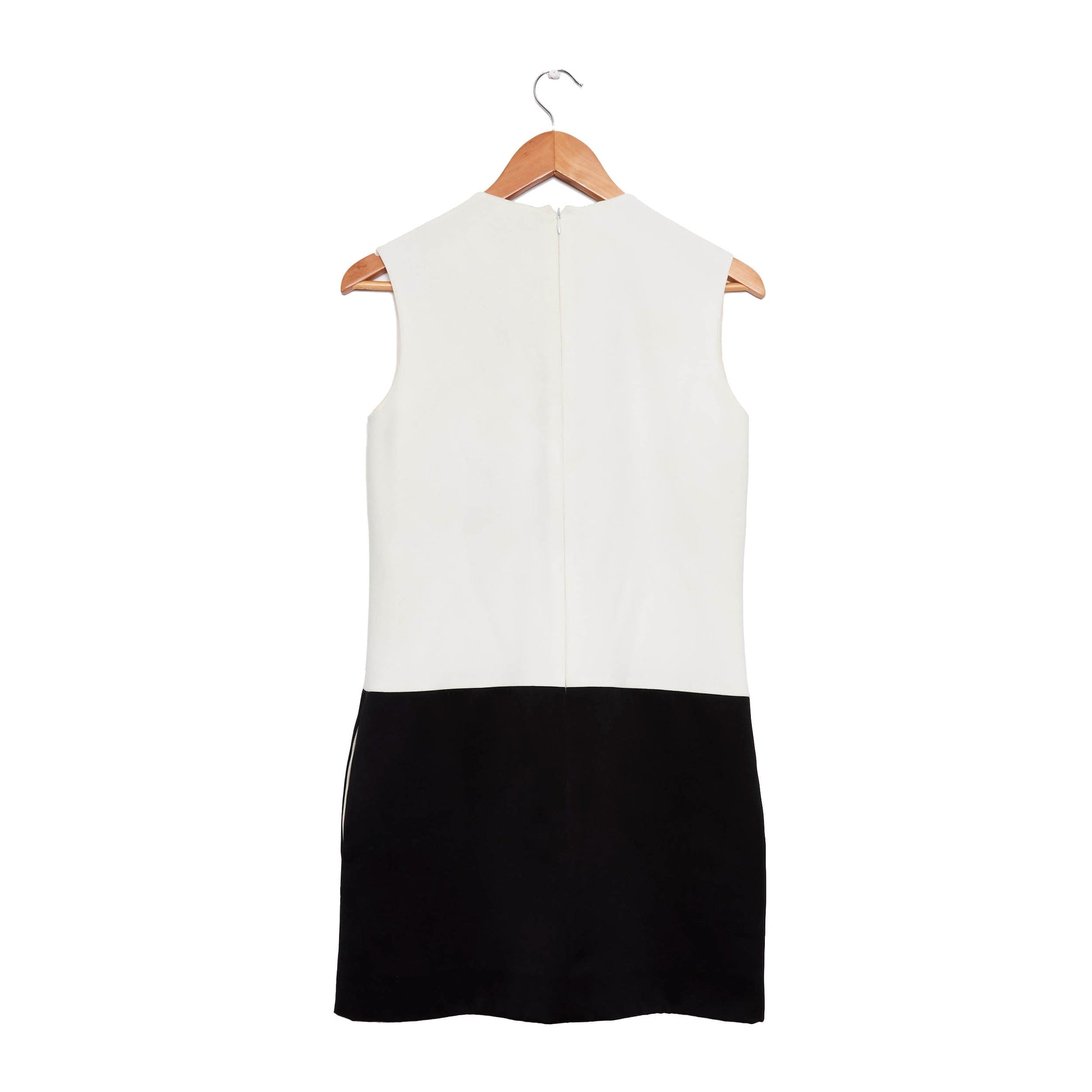 CÈLINE Black and White Colour Block Dress 38