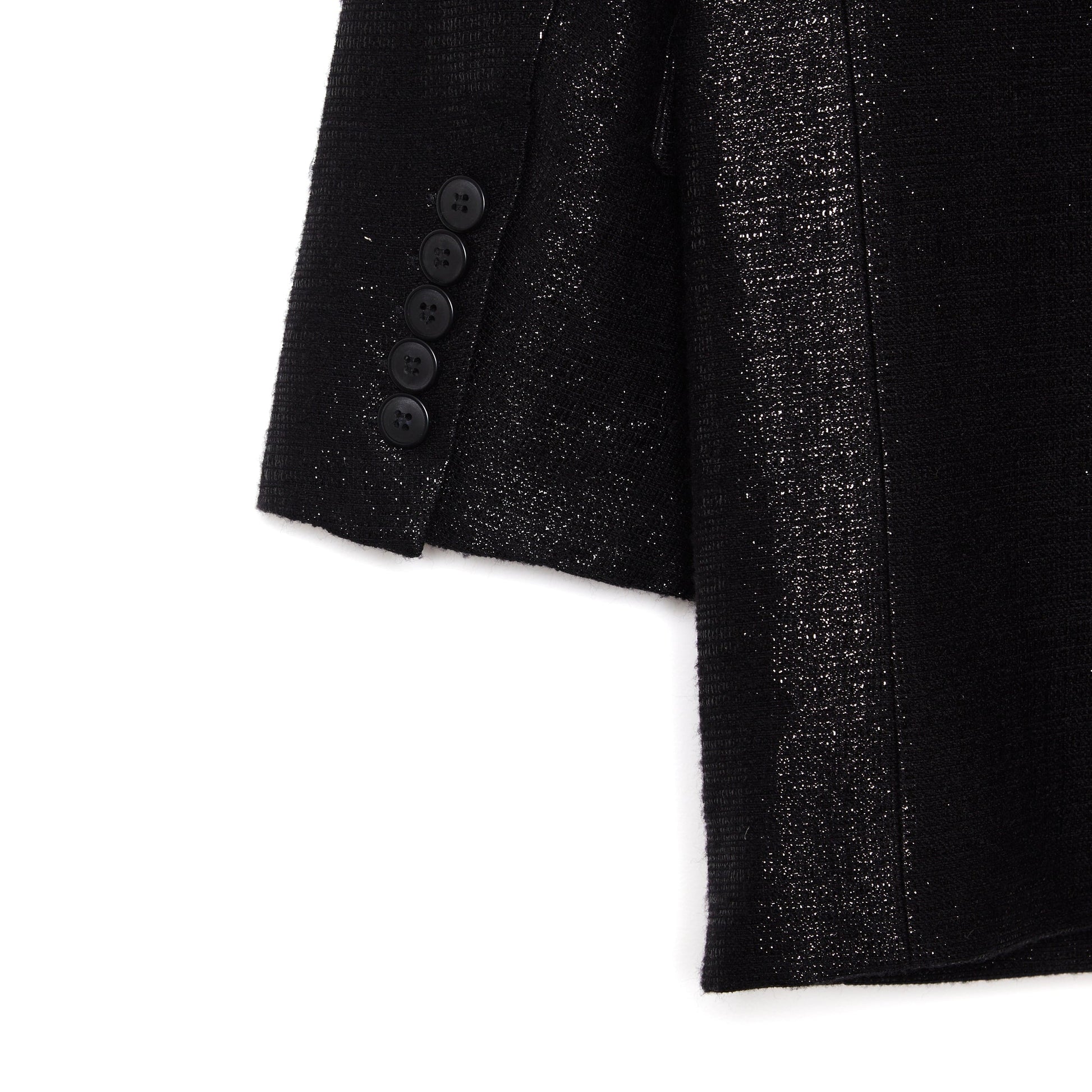 CAMILLA AND MARC Belmont Lurex Metallic-Woven Black Suit Blazer 10-12
