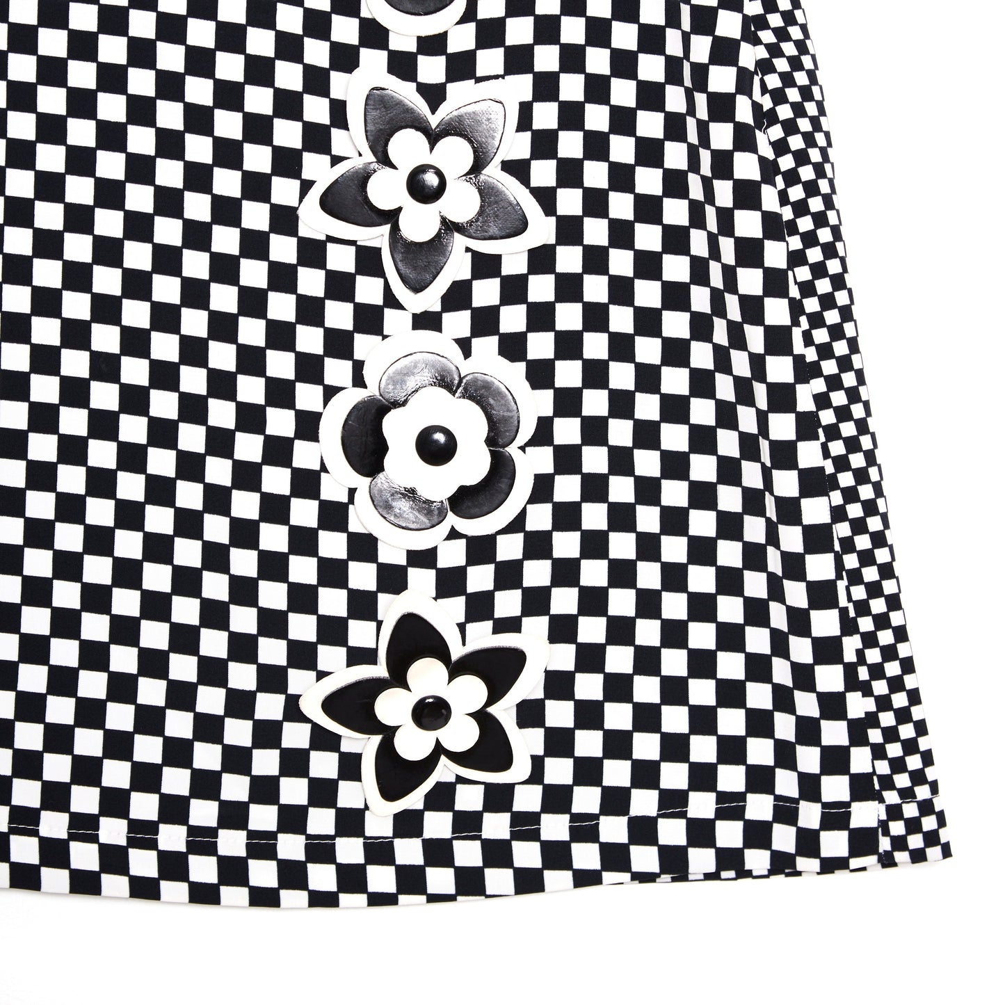MOSCHINO Vintage Checkerboard Mini Skirt 38