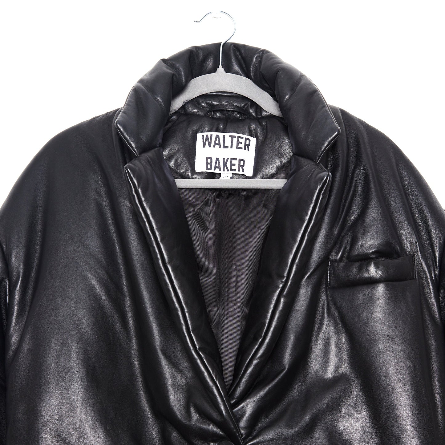 WALTER BAKER Camille padded leather jacket M