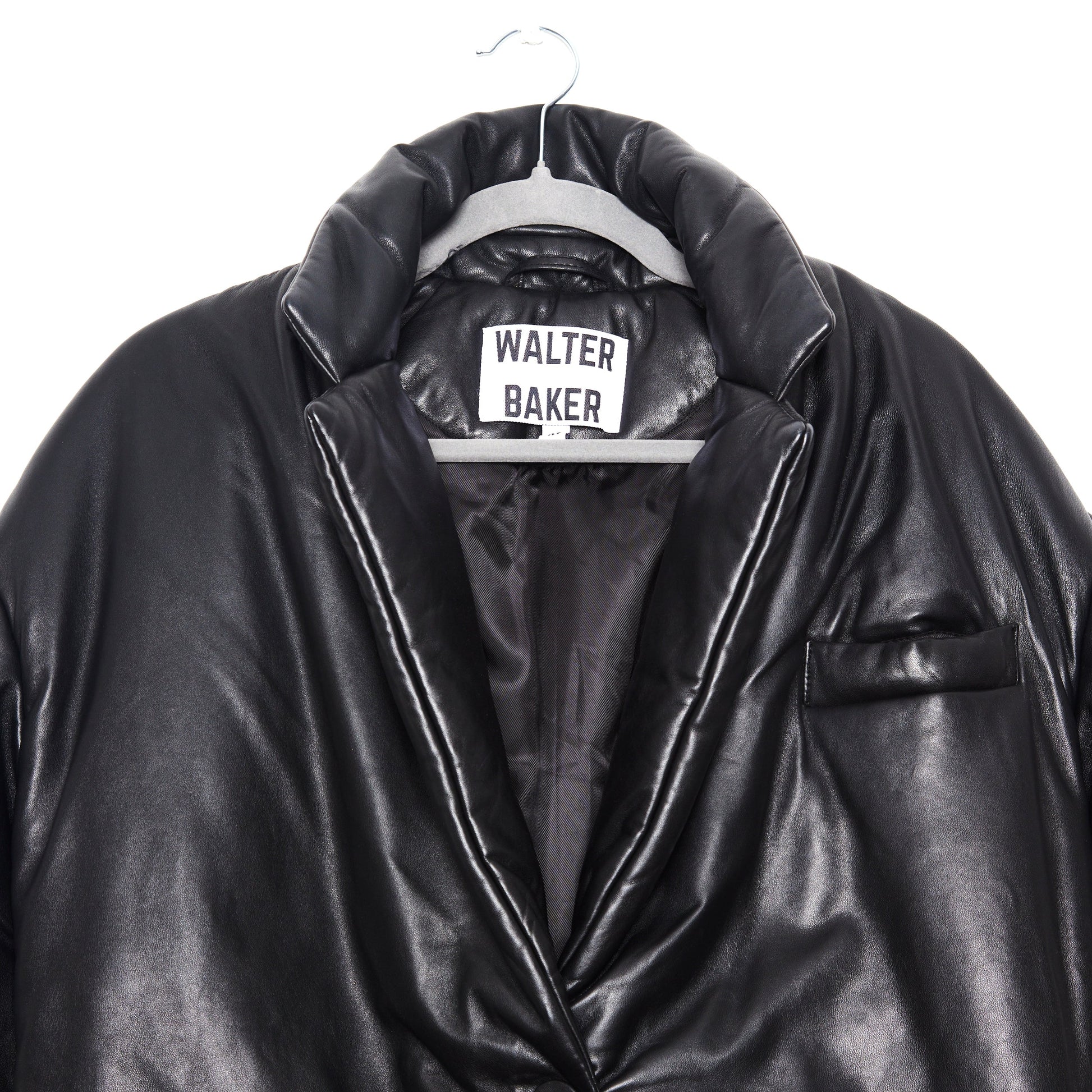 WALTER BAKER Camille padded leather jacket M