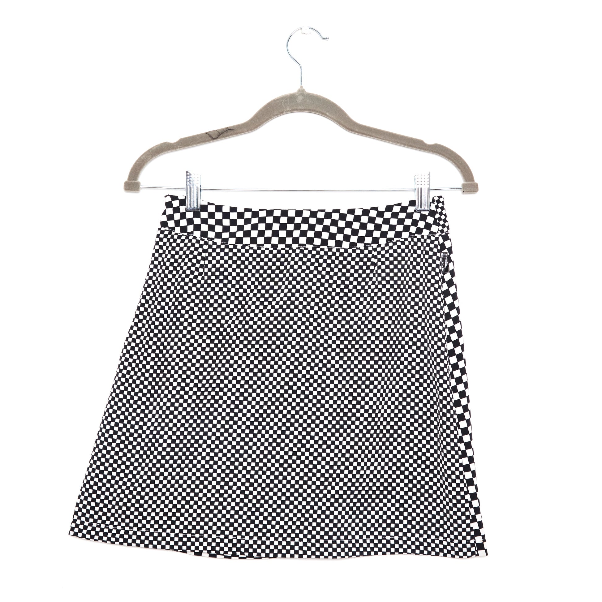 MOSCHINO Vintage Checkerboard Mini Skirt 38