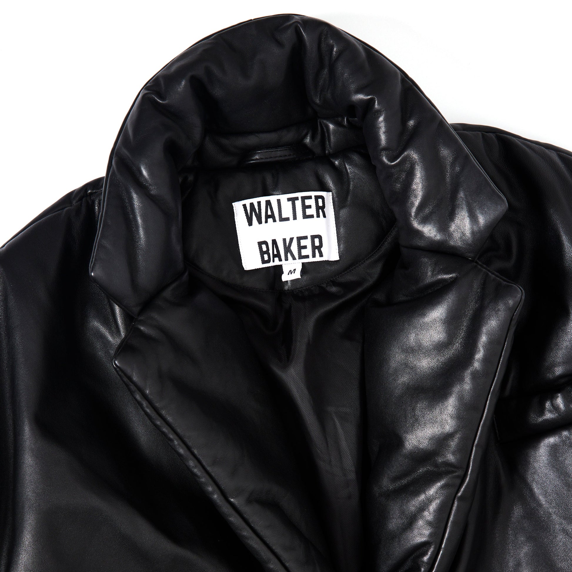WALTER BAKER Camille padded leather jacket M