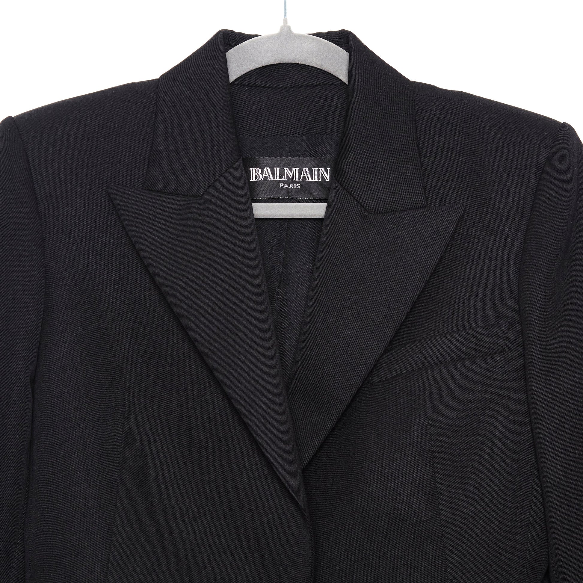BALMAIN Virgin Wool Blazer - Black 40