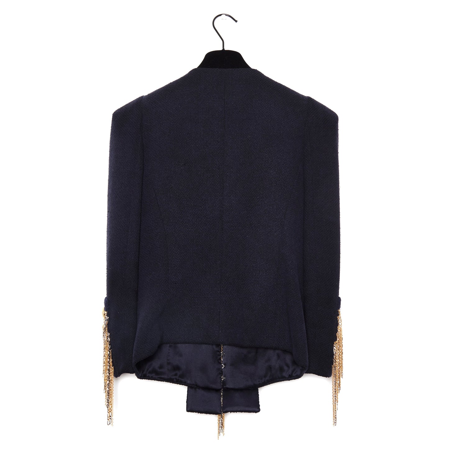 BALMAIN Military Blazer with Gold Chains 38