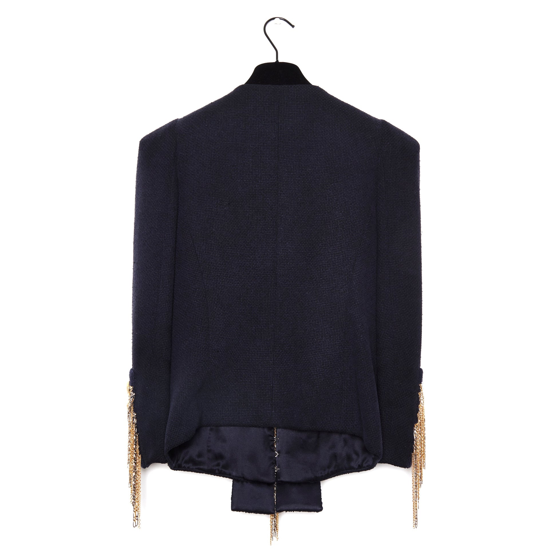 BALMAIN Military Blazer with Gold Chains 38
