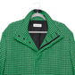 BALENCIAGA Green Houndstooth Coat 36