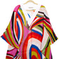 EMILIO PUCCI Red Printed Chiffon Kaftan