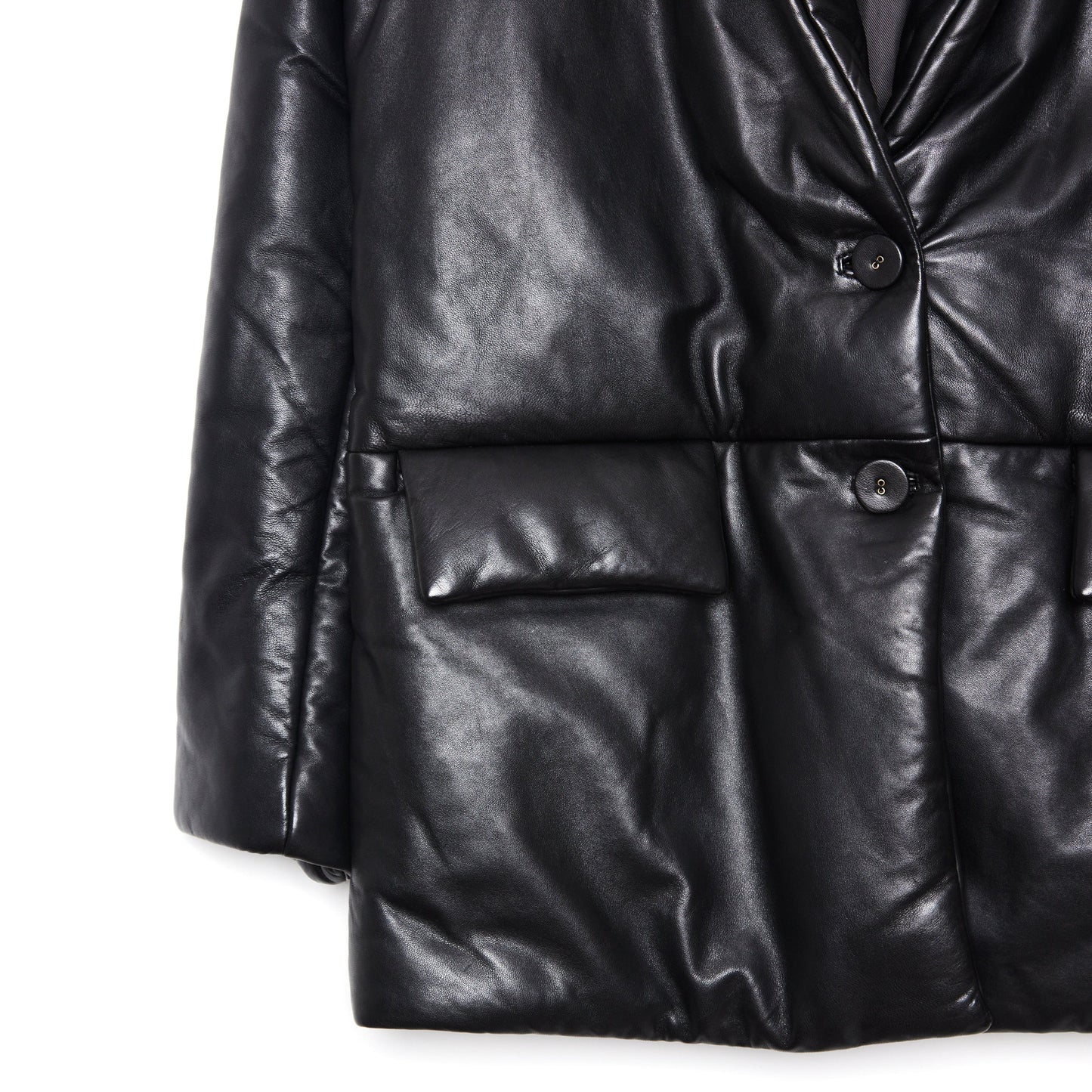 WALTER BAKER Camille padded leather jacket M