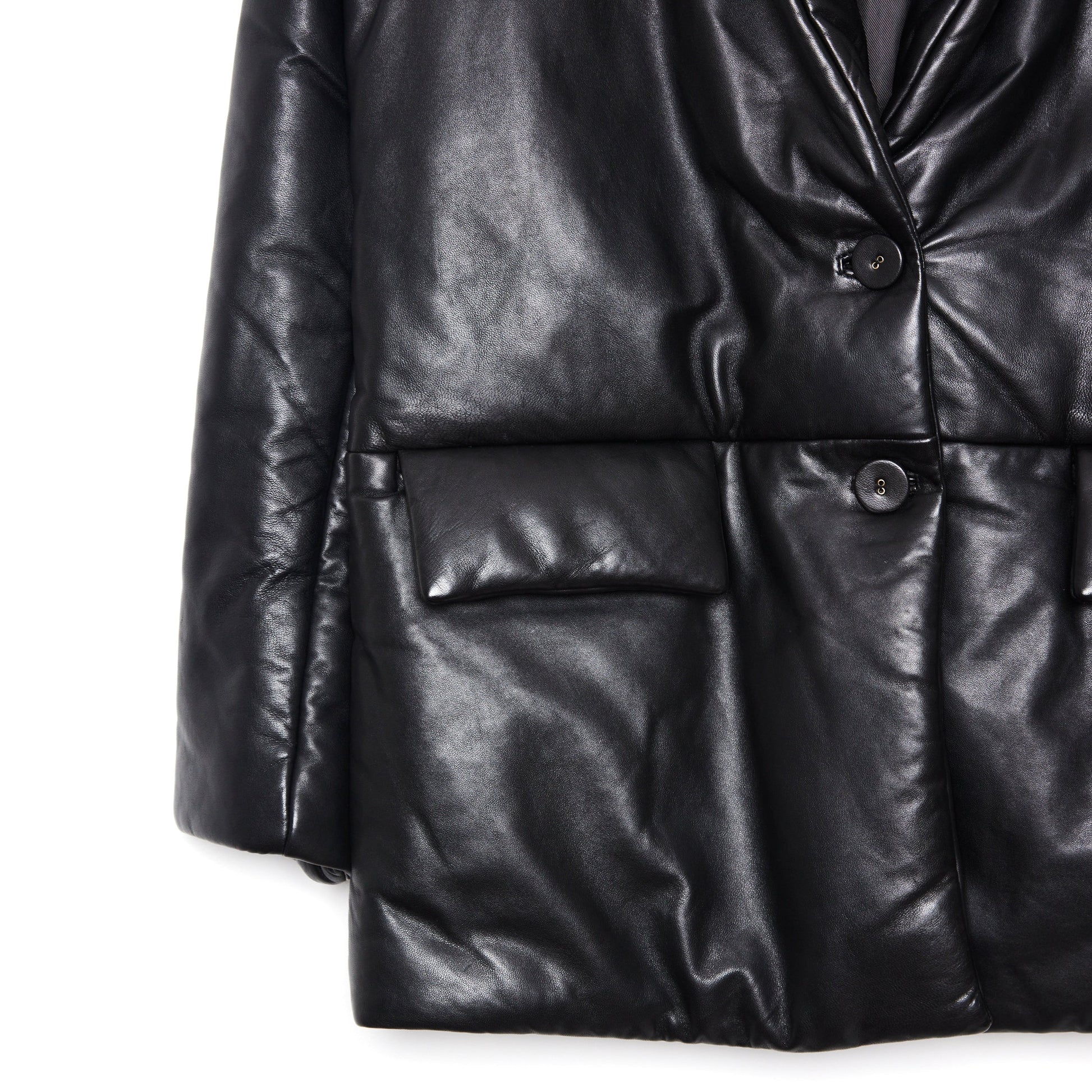 WALTER BAKER Camille padded leather jacket M