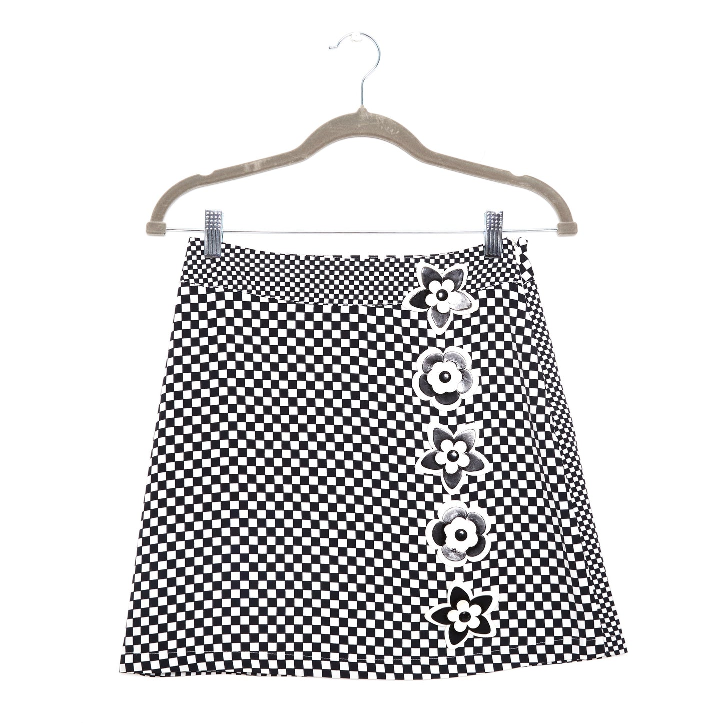 MOSCHINO Vintage Checkerboard Mini Skirt 38