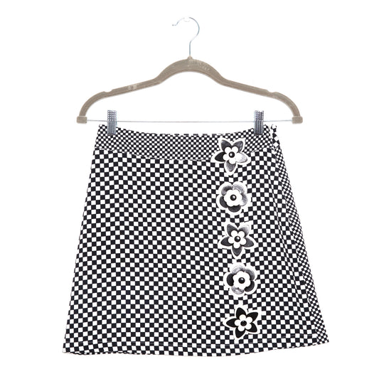 MOSCHINO Vintage Checkerboard Mini Skirt 38