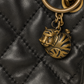 CHANEL Quilted Lion Charm Shoulder Bag
