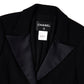 CHANEL 03C Vintage Black Wool Blazer with Satin Lapel