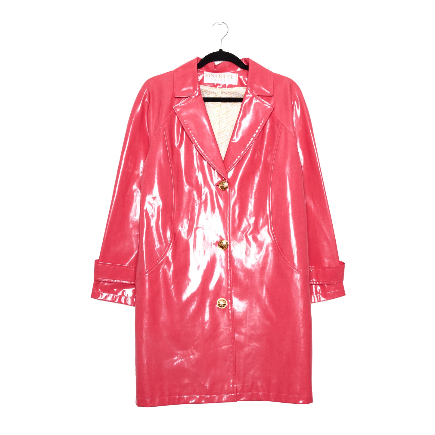 NINA RICCI Vintage Coated Raspberry Pink coat