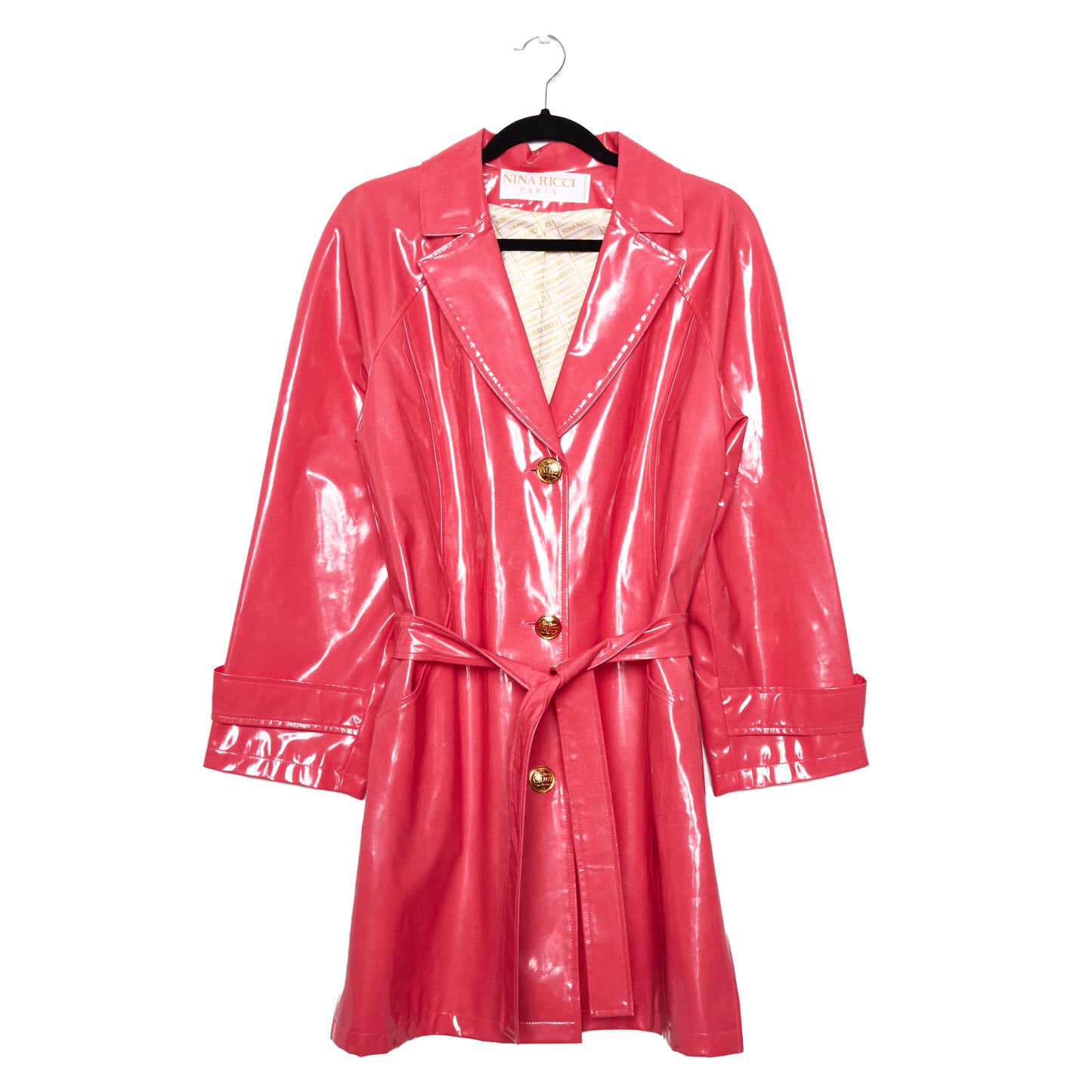 NINA RICCI Vintage Coated Raspberry Pink coat